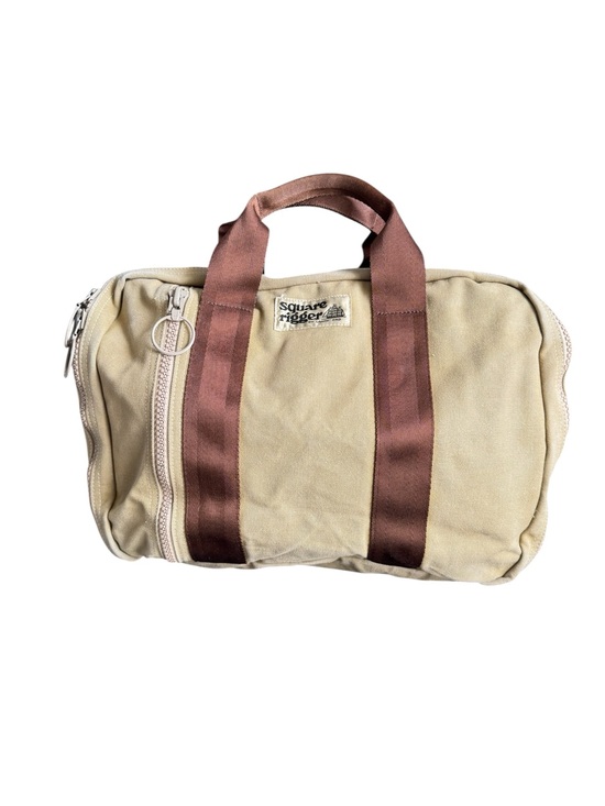 Lands' End Handbags - Vintage Lands End Square Rigger Bag Cotton Briefcase Tool Travel Unisex